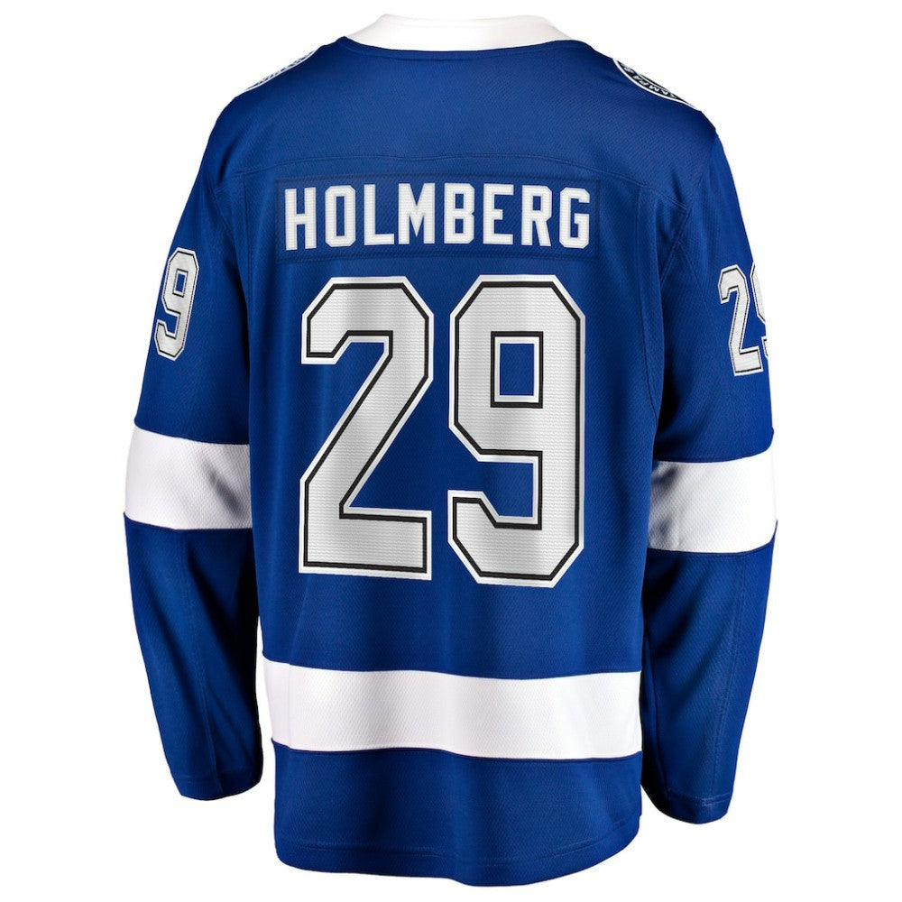 Pontus Holmberg Tampa Bay Lightning Fanatics Home Breakaway Jersey - Blue | NHL Jerseys