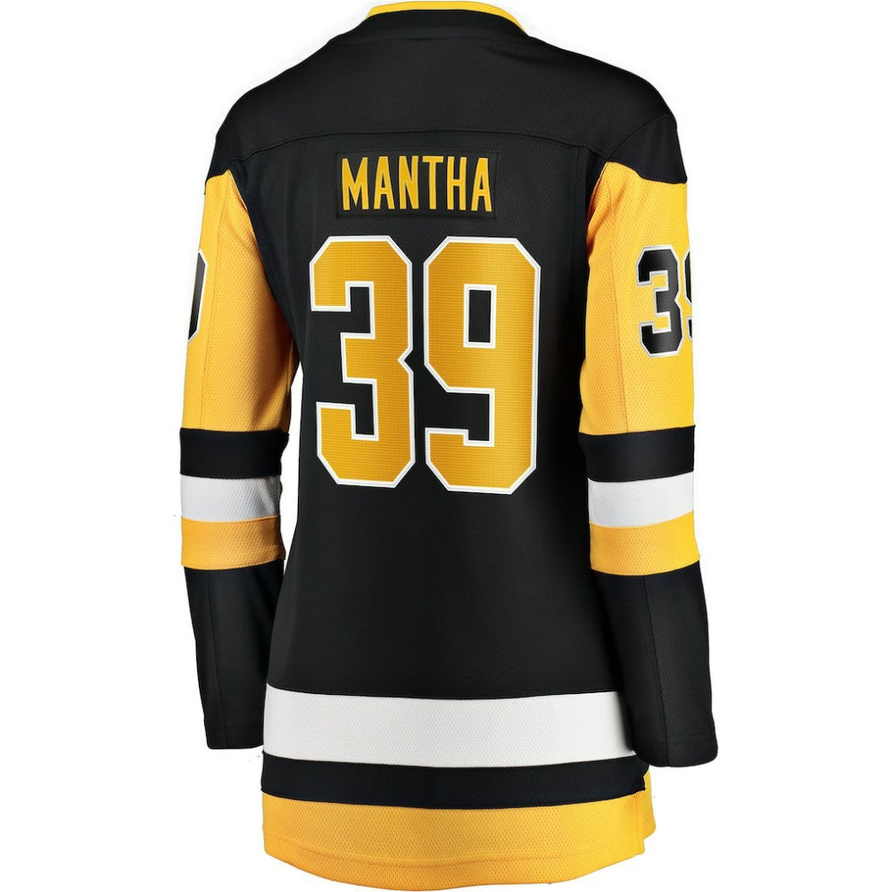 Anthony Mantha Pittsburgh Penguins Fanatics Women's Home Breakaway Jersey - Black | NHL Jerseys