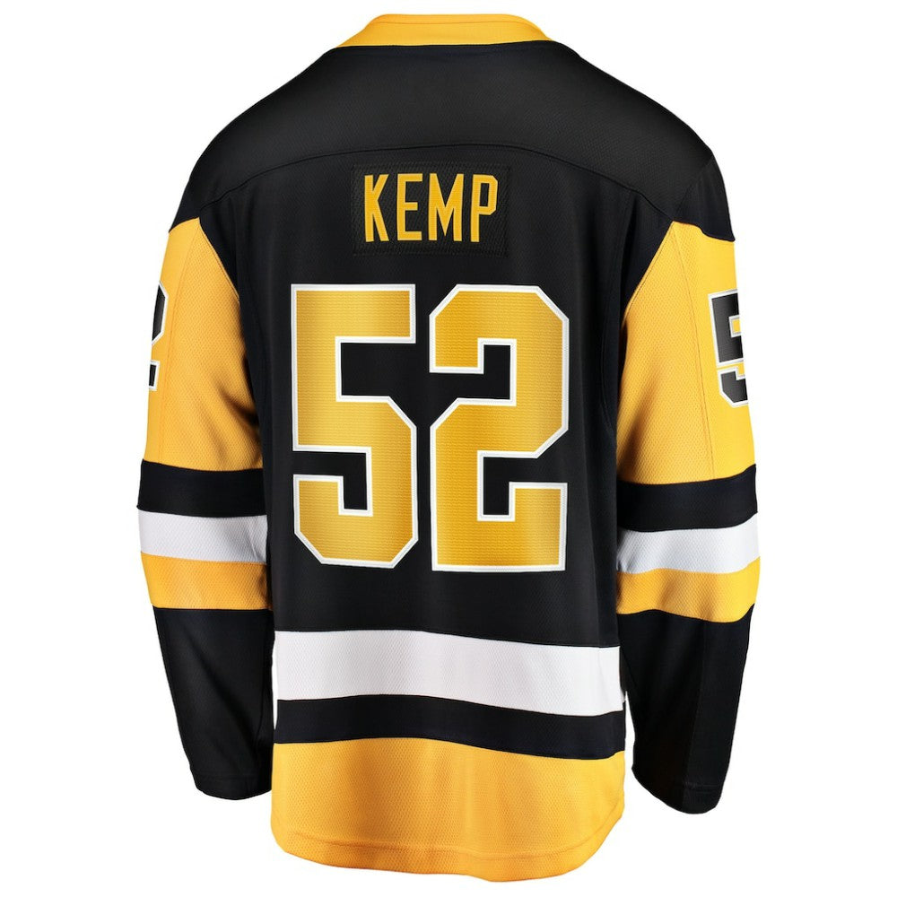 Philip Kemp Pittsburgh Penguins Fanatics Home Breakaway Jersey - Black | NHL Jerseys
