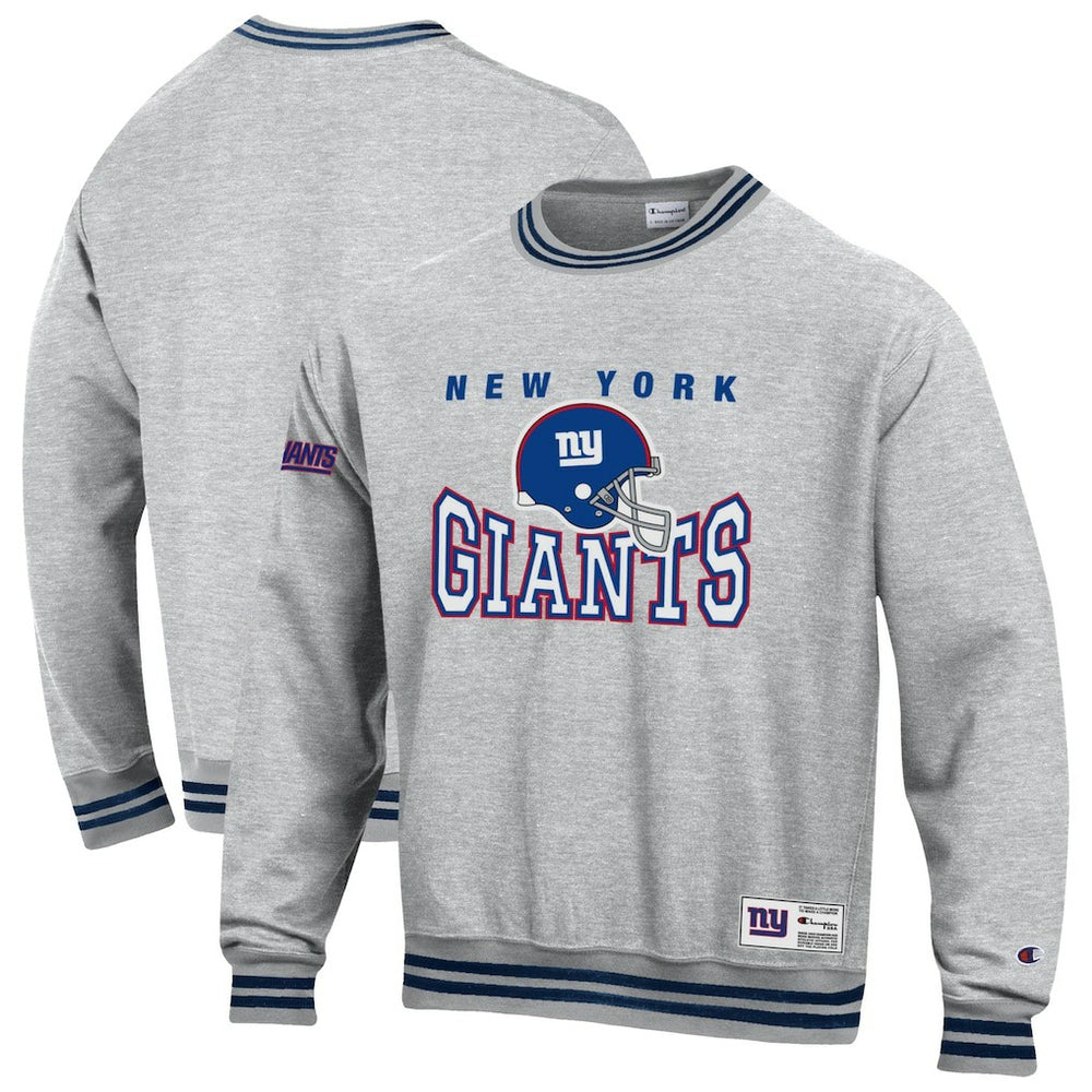 New York Giants Champion Reverse Weave Fleece Sweatshirt Heather Gray - NFL