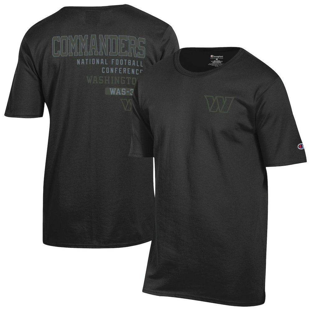 Washington Commanders Champion Tonal Logo T-Shirt Black - NFL