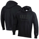 Philadelphia Eagles Champion Tonal Reverse Weave Fleece Hoodie Black - NFL