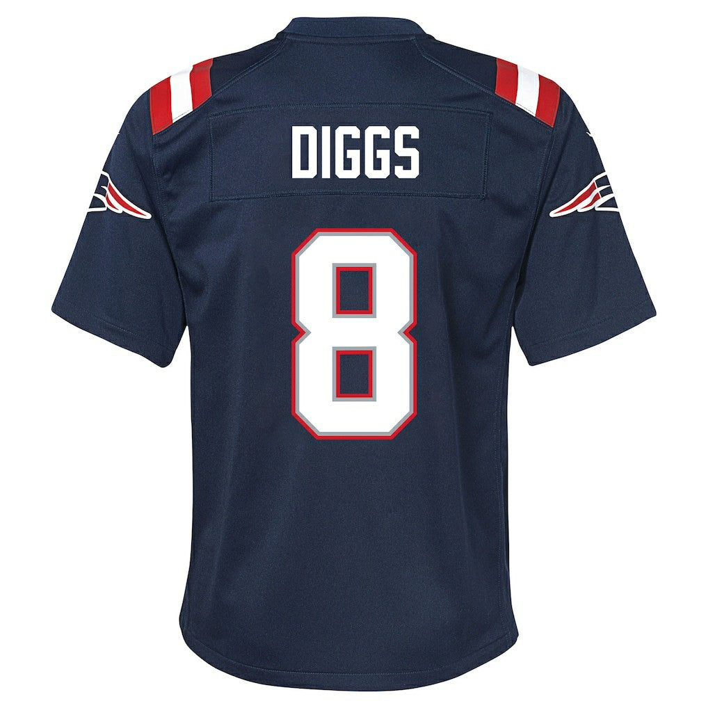 Stefon Diggs New England Patriots Youth Team Game Jersey - Navy | NFL Jerseys