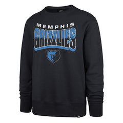 47 brand - Memphis Grizzlies '47 Unisex Brush By Headline Crewneck Sweatshirt - Navy