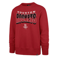 47 brand - Houston Rockets '47 Unisex Brush By Headline Crewneck Sweatshirt - Red