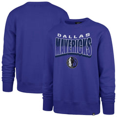 47 brand - Dallas Mavericks '47 Unisex Brush By Headline Crewneck Sweatshirt - Blue