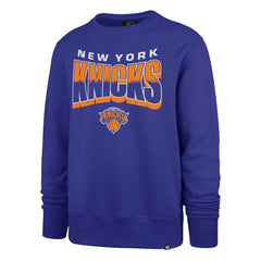 47 brand - New York Knicks '47 Unisex Brush By Headline Crewneck Sweatshirt - Blue