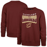 47 brand - Cleveland Cavaliers '47 Unisex Brush By Headline Crewneck Sweatshirt - Wine