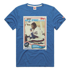 Lawrence Taylor New York Giants Homage Unisex NFL Topps Trading Card Tri-Blend T-Shirt Royal - NFL