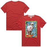 Jerry Rice San Francisco 49ers Homage Unisex NFL Topps Trading Card Tri-Blend T-Shirt Scarlet - NFL