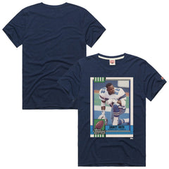 Emmitt Smith Dallas Cowboys Homage Unisex NFL Topps Trading Card Tri-Blend T-Shirt Navy - NFL