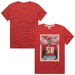 Derrick Thomas Kansas City Chiefs Homage Unisex NFL Topps Trading Card Tri-Blend T-Shirt Red - NFL