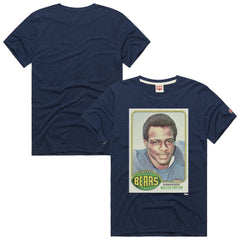 Walter Payton Chicago Bears Homage Unisex NFL Topps Trading Card Tri-Blend T-Shirt Navy - NFL