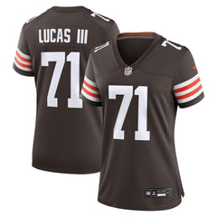 Cornelius Lucas Cleveland Browns Women's Team Game Jersey Brown - Nike