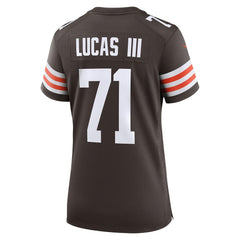 Cornelius Lucas Cleveland Browns Women's Team Game Jersey Brown - Nike