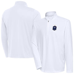 France National Team Antigua Statement Quarter-Zip Pullover - White