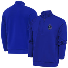 France National Team Antigua Genesis Quarter-Zip Pullover - Royal