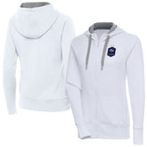 France National Team Antigua Women's Takeover Full-Zip Hoodie - White