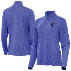 France National Team Antigua Women's Master Quarter-Zip Pullover - Heather Royal