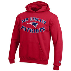 New England Patriots Champion Youth Powerblend Fleece Hoodie Red - NFL