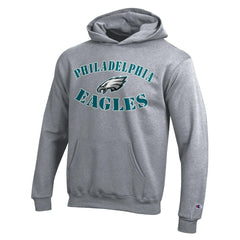 Philadelphia Eagles Champion Youth Powerblend Fleece Hoodie Gray - NFL