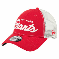 New York Giants New Era Apple Trucker 9FORTY Adjustable Hat Red - NFL