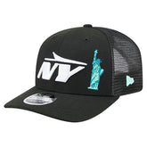New York Jets New Era Liberty 9SEVENTY Adjustable Trucker Hat Black - NFL