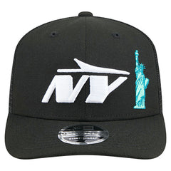 New York Jets New Era Liberty 9SEVENTY Adjustable Trucker Hat Black - NFL
