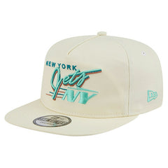 New York Jets New Era Liberty Golfer Adjustable Hat Cream - NFL