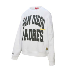 San Diego Padres Mitchell & Ness Women's Oversized Cooperstown Sweatshirt Sale