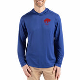 Buffalo Bills Cutter & Buck Coastline Epic Comfort Eco Recycled Long Sleeve Hoodie T-Shirt Blue - NFL
