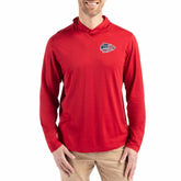 Kansas City Chiefs Cutter & Buck Americana Coastline Epic Comfort Eco Recycled Long Sleeve Hoodie T-Shirt Red - NFL