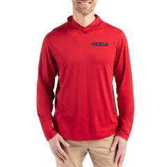 San Francisco 49ers Cutter & Buck Americana Coastline Epic Comfort Eco Recycled Long Sleeve Hoodie T-Shirt Red - NFL