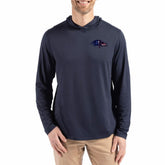 Baltimore Ravens Cutter & Buck Americana Coastline Epic Comfort Eco Recycled Long Sleeve Hoodie T-Shirt Navy - NFL