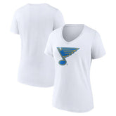 St. Louis Blues - Women's Essential V-Neck T-Shirt White