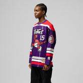 Mitchell & Ness - Vince Carter Toronto Raptors Unisex Maxxed Out Fashion Hockey Jersey - Purple