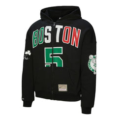 Mitchell & Ness - Kevin Garnett Boston Celtics Unisex Hardwood Classics Maxxed Out Full-Zip Hoodie - Black