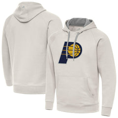 NBA - Indiana Pacers Antigua Big Logo Victory Pullover Hoodie - Cream