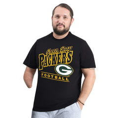 Green Bay Packers G-III Sports by Carl Banks Adaptive Headliner Graphic T-Shirt Black - NFL