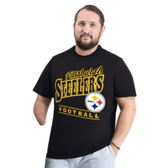 Pittsburgh Steelers G-III Sports by Carl Banks Adaptive Headliner Graphic T-Shirt Black - NFL