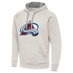 Colorado Avalanche - Antigua Big Logo Victory Pullover Hoodie Cream