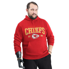 Kansas City Chiefs G-III Sports by Carl Banks Adaptive Team Spirit Graphic Fleece Pullover Hoodie Red - NFL