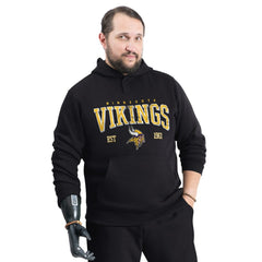 Minnesota Vikings G-III Sports by Carl Banks Adaptive Team Spirit Graphic Fleece Pullover Hoodie Black - NFL