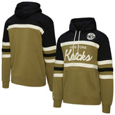Mitchell & Ness - New York Knicks Double Clutch Head Coach Hoodie - Olive/Black