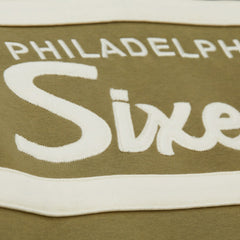 Mitchell & Ness - Philadelphia 76ers Double Clutch Head Coach Hoodie - Olive