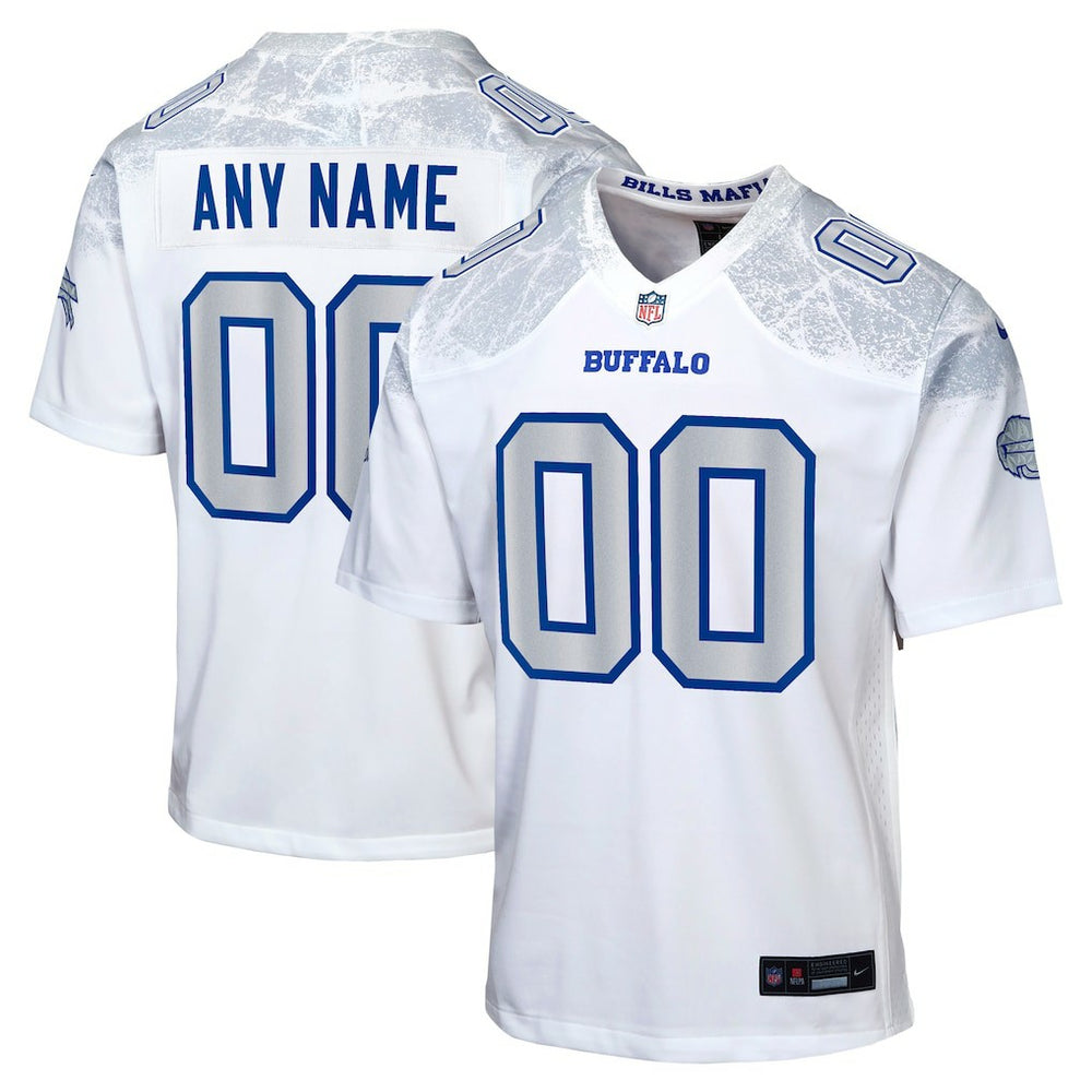 Buffalo Bills Youth 2025 Rivalries Collection Custom Game Jersey White - Nike