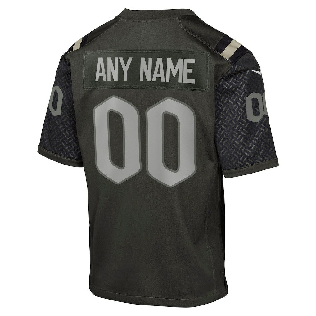 New York Jets Youth 2025 Rivalries Collection Custom Game Jersey - Gotham Green | NFL Jerseys
