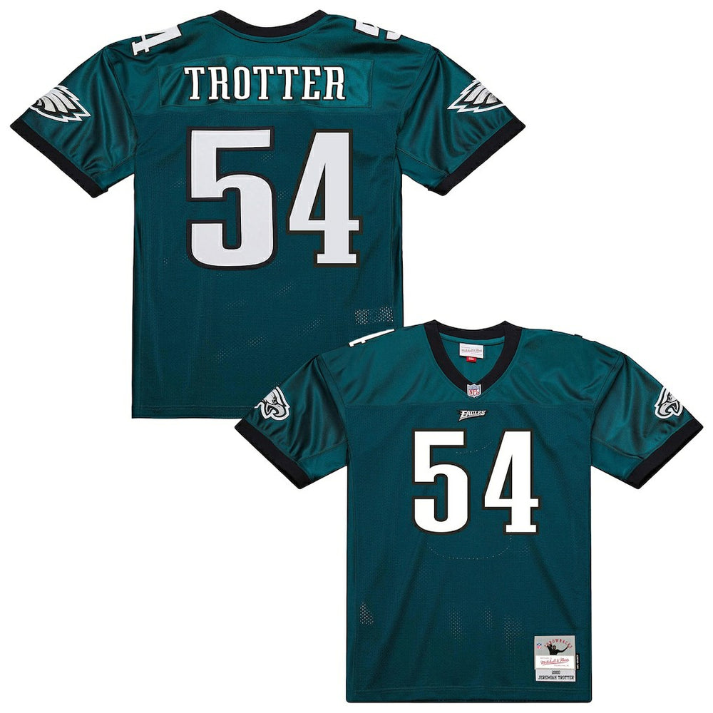 Jeremiah Trotter Philadelphia Eagles 2000 Legacy Throwback Replica Jersey Green - Mitchell & Ness