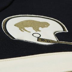 Buffalo Bills Vintage Logo Head Coach Hoodie Olive - Mitchell & Ness