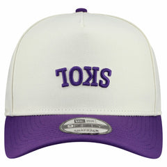 Minnesota Vikings New Era Upside Down 9FIFTY A-Frame Snapback Hat Cream - NFL